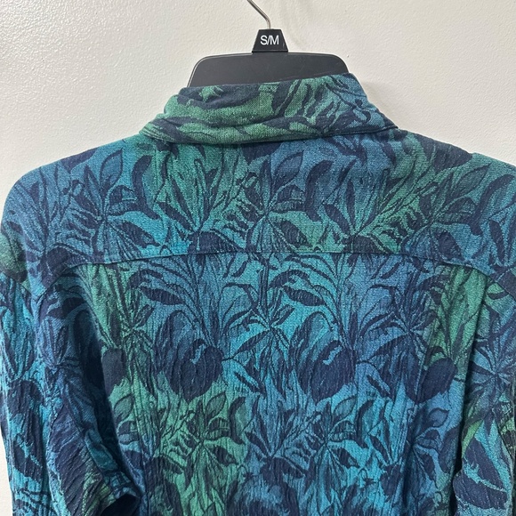 Chico’s Design Women’s Jean Style Jacket | Blue Teal Green ‎| Size 2 | US Large - Picture 6 of 9